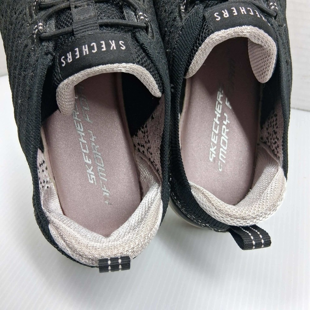 Skechers‎ Women 6.5 Black Pink Memory Foam Slip On Sneakers 104437 BKPK - Picture 5 of 7